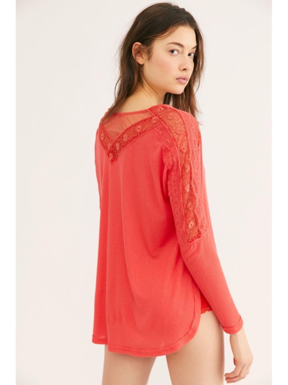 NEW Free People Lola Top Rose Crimson XS